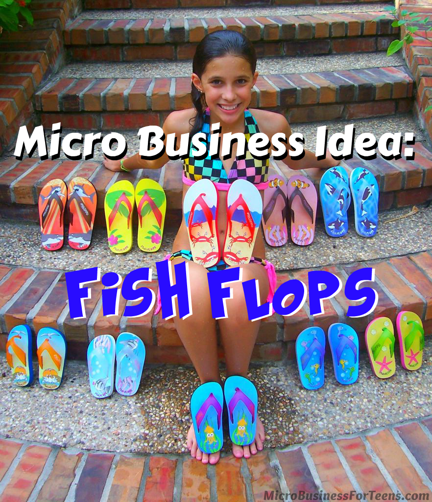 8 Year Old Madison Robertson with her Fish Flops (Photo Courtesy of Yahoo!)