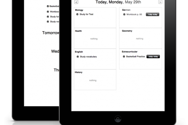 Mockup of the mPlanner app created by Ryan Walker (Source: mPlanner.co).