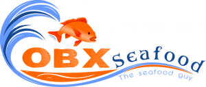 The logo of OBX Seafood